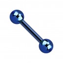 Knorpel- / Helix-Piercing Titan Grad 23 Dunkelbau Kugeln