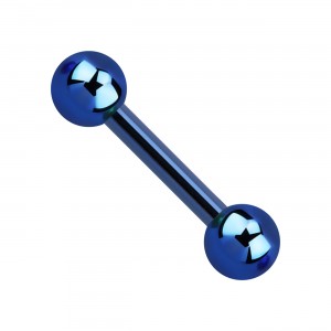 Knorpel- / Helix-Piercing Titan Grad 23 Dunkelbau Kugeln