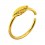 Nasenpiercing Ring Sehr Dünn Silber 925 Vergoldet Blatt