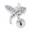 Witch & Strass Metallized 316L Steel Helix/Tragus Bar