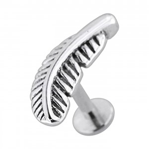 Knorpel- / Helix-Piercing Stahl 316L Feder Geformt Metallisiert