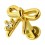 Knorpel- / Helix-Piercing Stahl 316L Knoten Geformt Golden