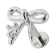 Knorpel- / Helix-Piercing Stahl 316L Knoten Geformt Metallisiert