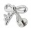 Piercing Helix Knorpel Stahl 316L Knoten Geformt Metallisiert