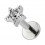 Knorpel- / Helix-Piercing Stahl 316L Stern Strass Geformt Metallisiert