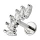 Piercing Hélix Acero 316L Metálico Arco 5 Strass Marquesa Blanco