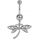 Dragonfly Pendant 925 Sterling Silver Belly Button Ring