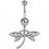 Dragonfly Pendant 316L Steel Belly Button Ring