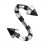 Spiral-Piercing Gestreifte Biene Schwarz Spitzen