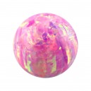 Boule pour Piercing Opale Synthétique Rose