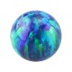 Blue/Green Synthetic Opal Loose Ball for Piercing