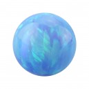 Kugel für Piercing Synthetischen Opal Blau
