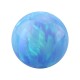 Boule pour Piercing Opale Synthétique Bleue