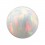 White Synthetic Opal Loose Ball for Piercing