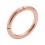 Hinged Rose Gold Plated 925 Silver Piercing Segment Ring