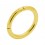 Clicker-Ring-Piercing 925 Silber Plattiert Gelbes Gold Scharnier