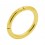 Hinged Yellow Gold Plated 925 Silver Piercing Segment Ring