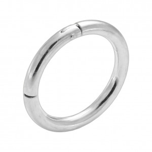 Clicker-Ring-Piercing 925 Sterlingsilber Scharnier