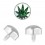Grade 23 Titanium Cannabis for Microdermal Piercing