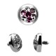 Strass Kristall 4 Punkte Lila f&uuml;r Microdermal Piercing