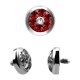 Strass Cristal 1 Point Blanc / Rouge pour Piercing Microdermal