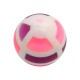 Purple/Pink Structure Acrylic UV Piercing Only Ball