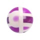 Purple Structure Acrylic UV Piercing Only Ball
