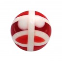 Red Structure Acrylic UV Piercing Only Ball