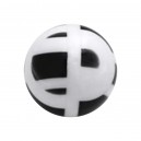 Black Structure Acrylic UV Piercing Only Ball