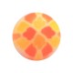 Yellow/Orange Oriental Mosaic Acrylic UV Piercing Only Ball