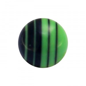 Boule de Piercing Dégradé Linéaire Noir / Vert