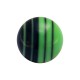 Bola de Piercing Gradiente Lineal Negro / Verde