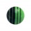 Green/Black Linear Gradient Piercing Only Loose Ball