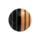 Bola de Piercing Gradiente Lineal Negro / Naranja