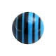 Bola de Piercing Gradiente Lineal Negro / Azul