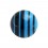 Bola de Piercing Gradiente Lineal Negro / Azul