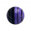 Bola de Piercing Gradiente Lineal Negro / Púrpura