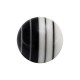 White/Black Linear Gradient Piercing Only Loose Ball
