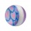 Boule Piercing Nombril Acrylique Plusieurs Coeurs Rose / Bleu