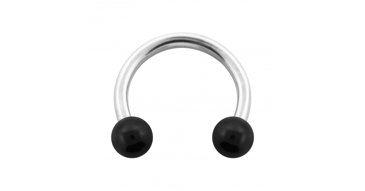 Piercing Fer à Cheval Boule Pour Oreille Labret - Acier Inoxydable Rose 1,6x20mm