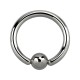 2.5mm/10G BCR Grade 23 Titanium Piercing Thick Ring