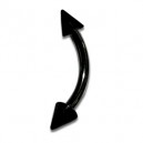 Piercing Arcade Blackline Anodisé Noir Piques