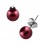 Ohrringe Stud Kugeln Falsche Perle Pourpre