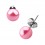 Ohrringe Stud Kugeln Falsche Perle Rosa