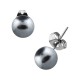Ohrringe Stud Kugeln Falsche Perle Grau
