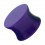 Lobus- / Ohr-Plug Acryl Massiv Doppelt Flare Lila