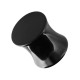 Lobus- / Ohr-Plug Acryl Massiv Doppelt Flare Schwarz