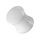 Lobus- / Ohr-Plug Acryl Massiv Doppelt Flare Weiß