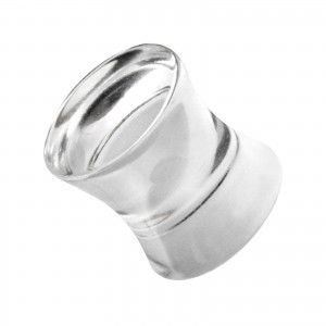 Lobus- / Ohr-Plug Acryl Massiv Doppelt Flare Transparent