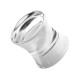 Lobus- / Ohr-Plug Acryl Massiv Doppelt Flare Transparent